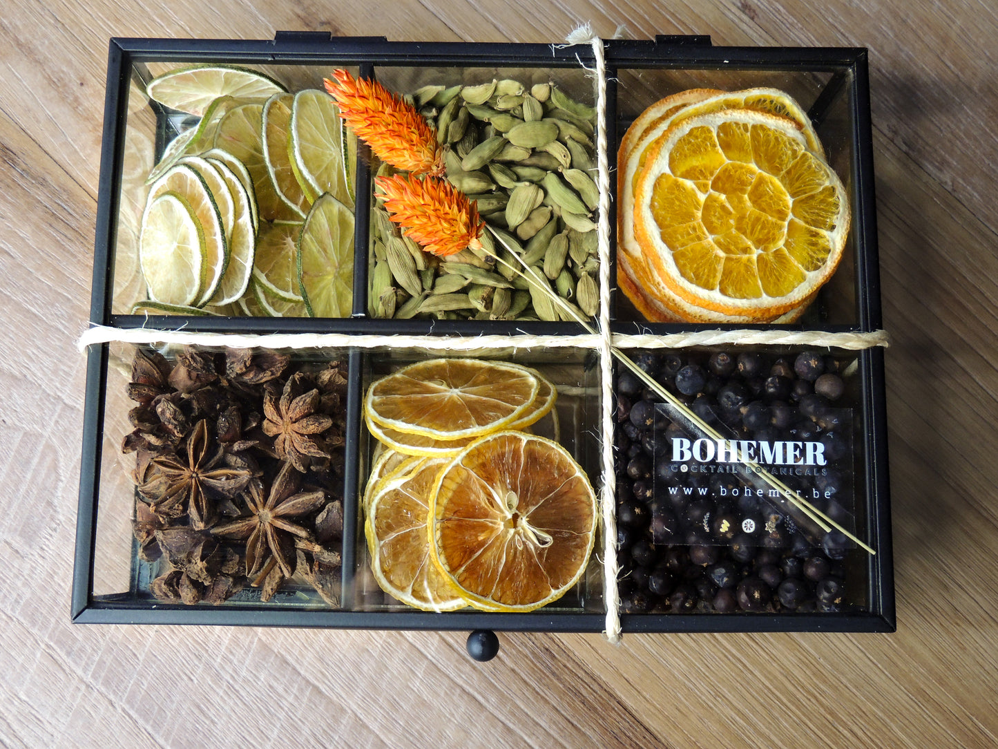 Gin botanicals kistje